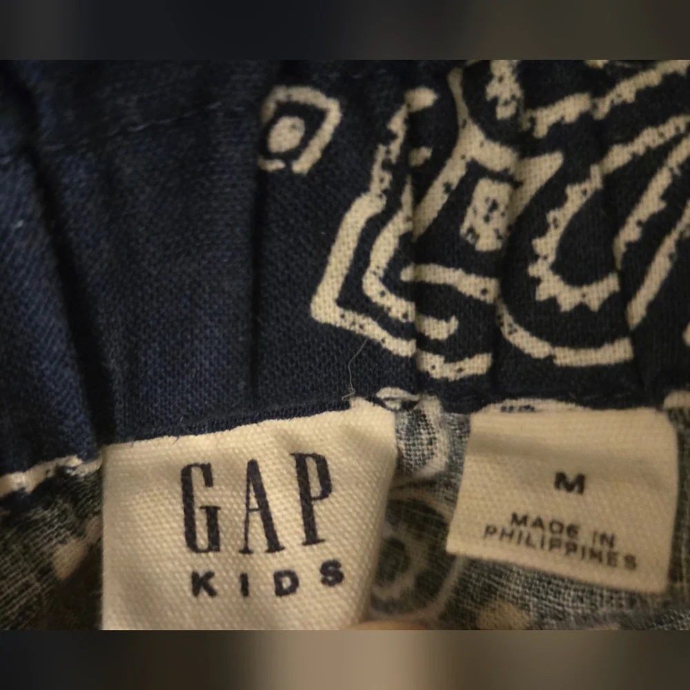 GAP Kids Navy Blue Paisley Dress
